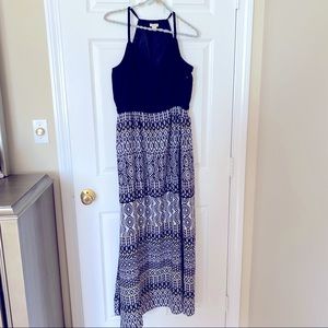 Black/Printed Maxi Dress